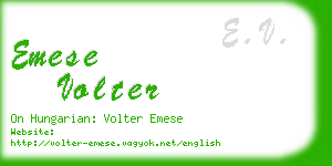 emese volter business card